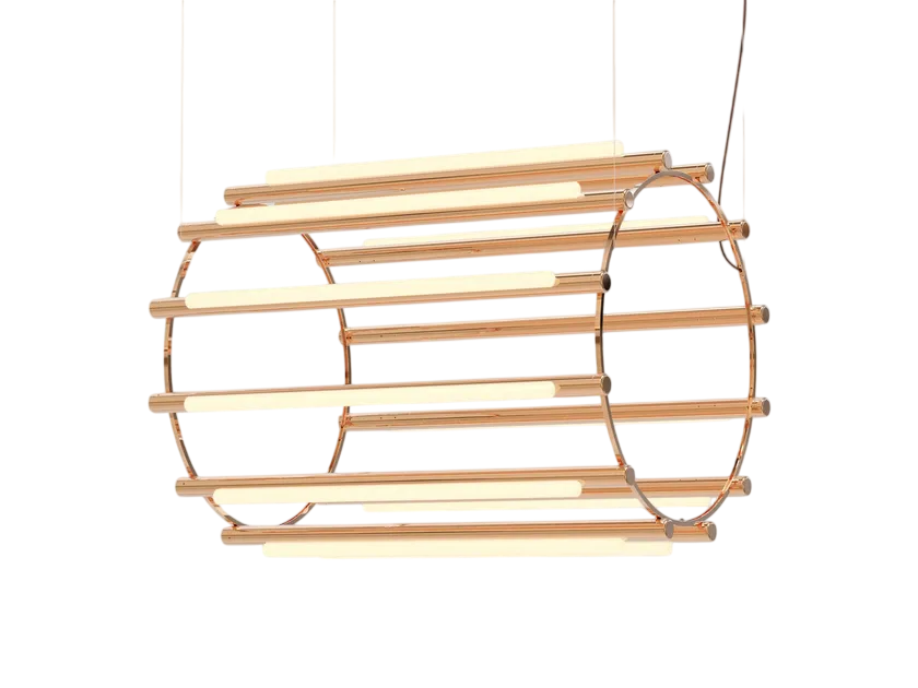 Pipeline Chandelier - Copper