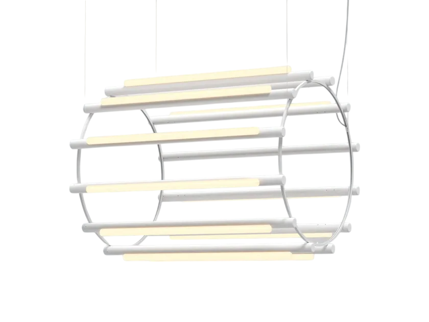 Pipeline Chandelier - White