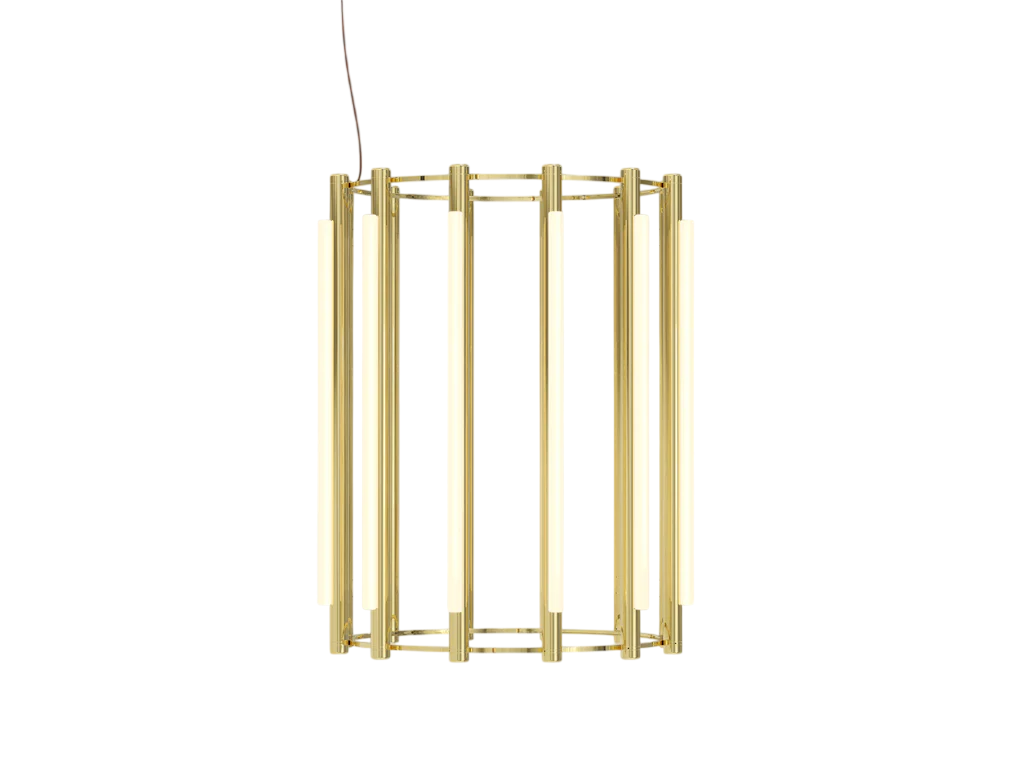 Pipeline Chandelier - Brass
