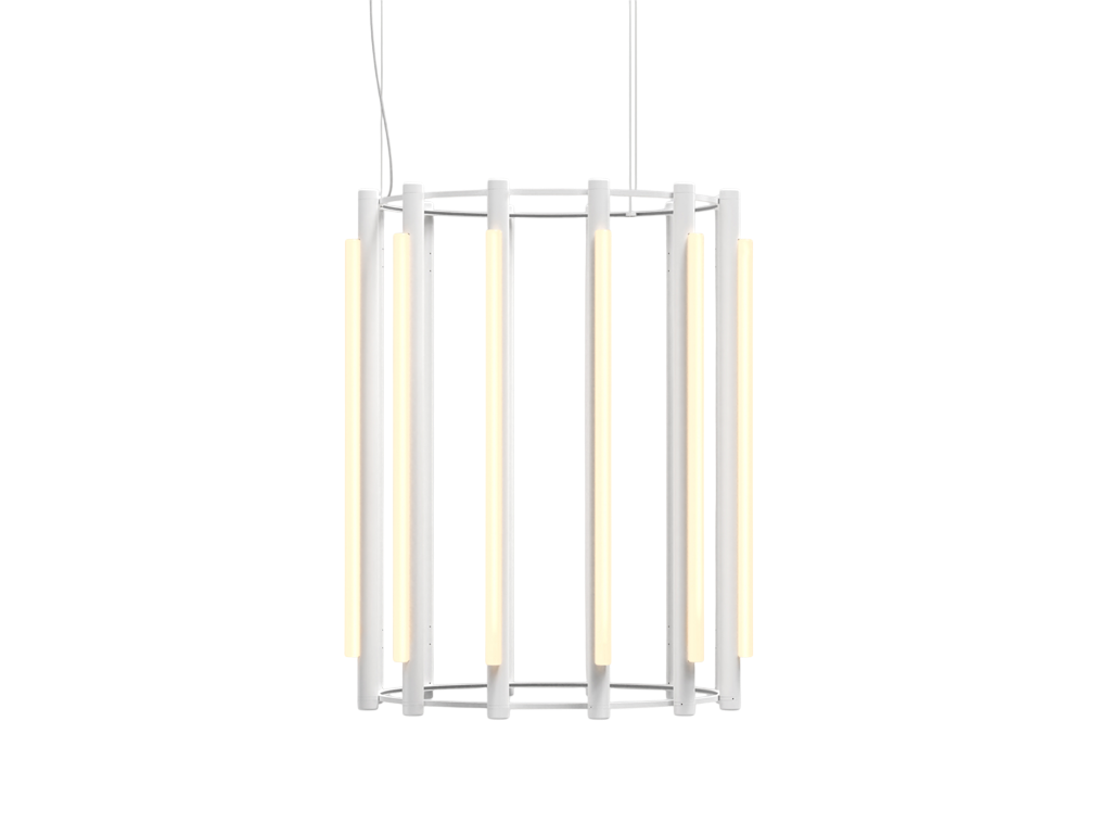 Pipeline Chandelier - White