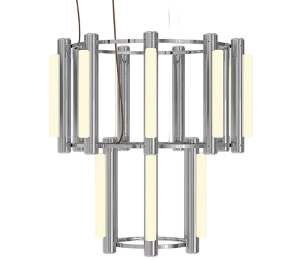 Pipeline Chandelier - Chrome