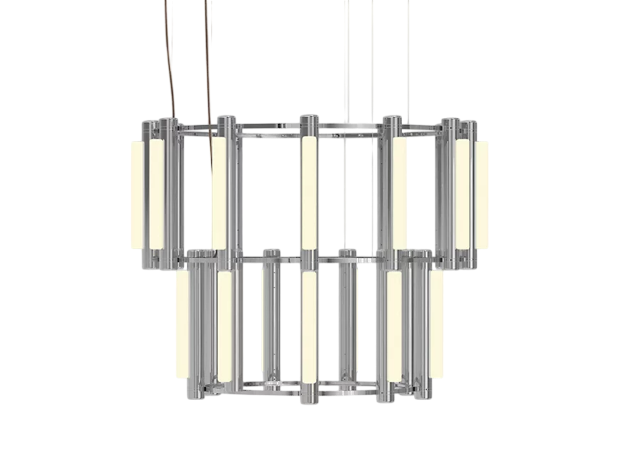 Pipeline Chandelier - Chrome