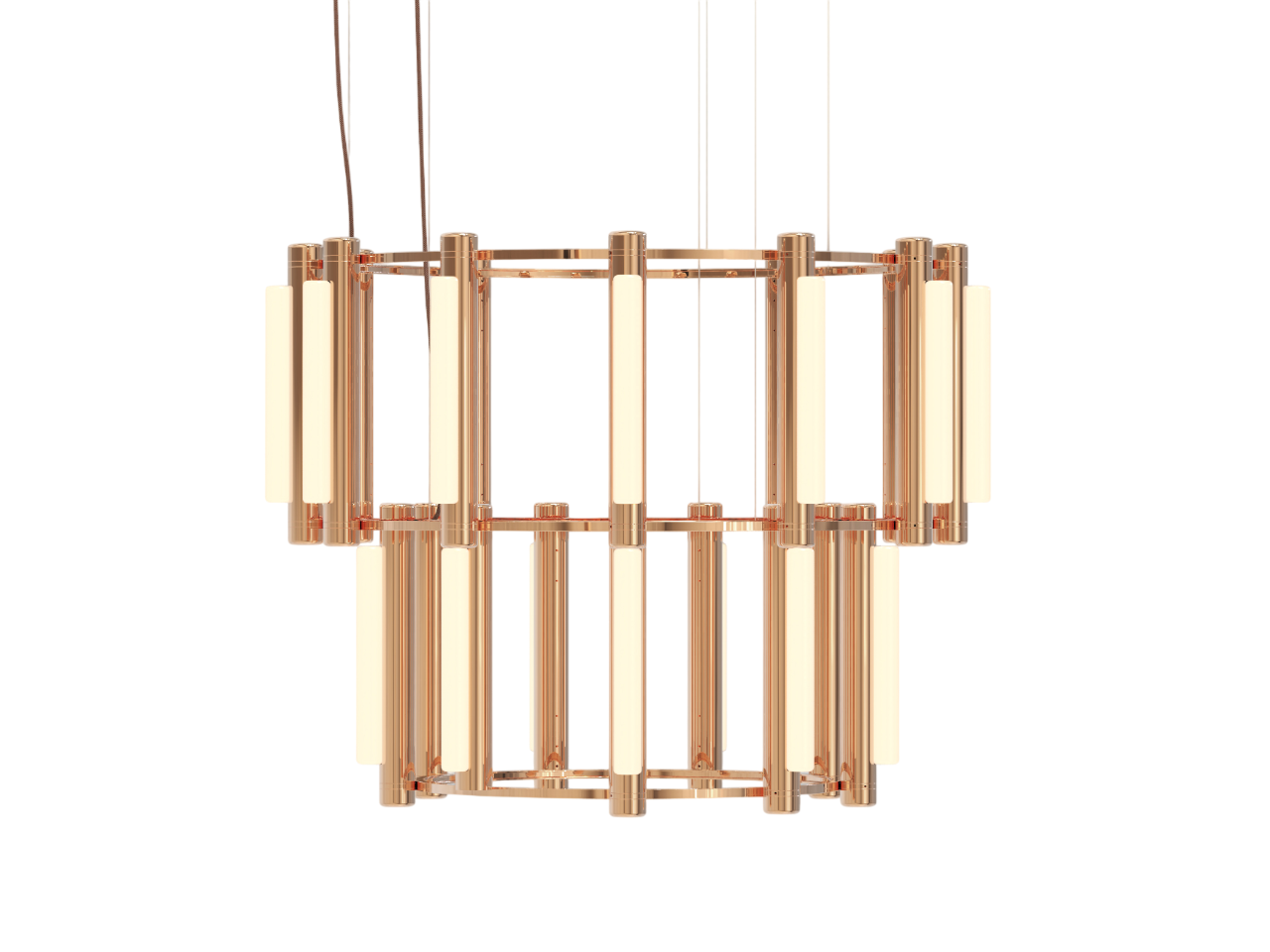 Pipeline Chandelier - Copper