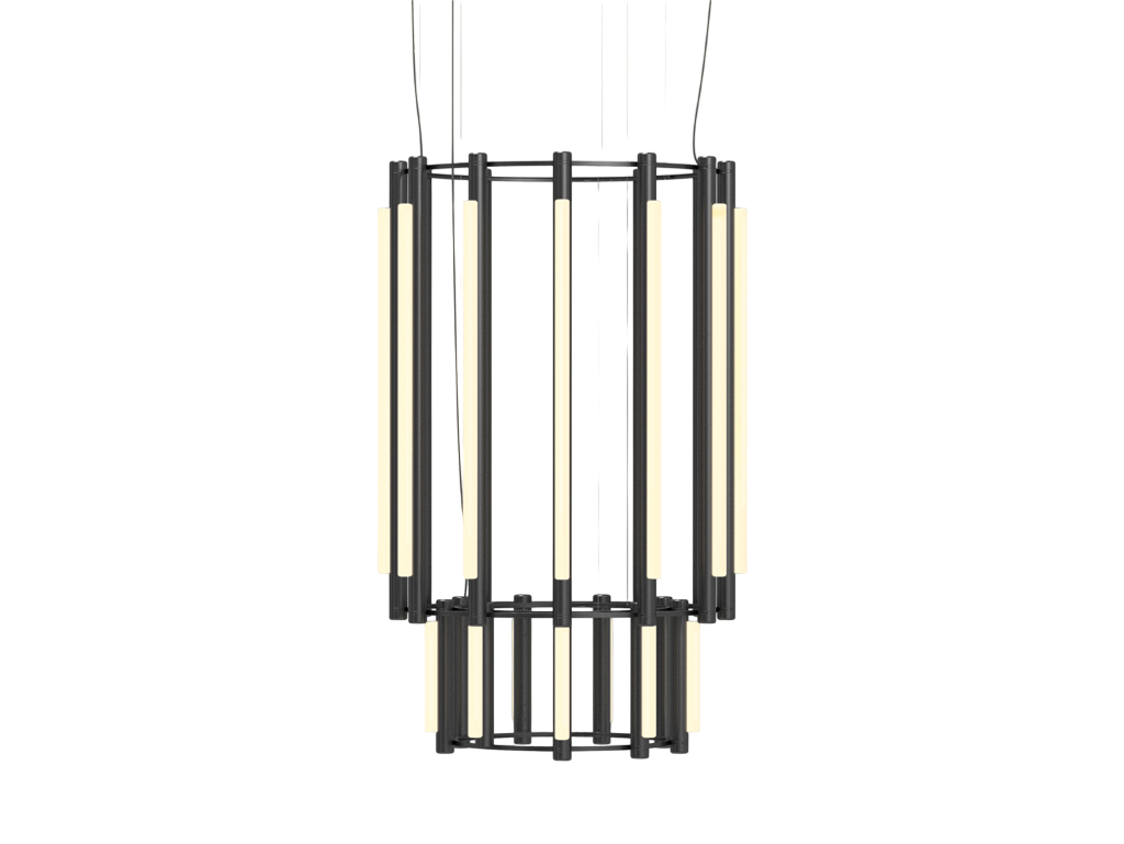 Pipeline Chandelier - Black