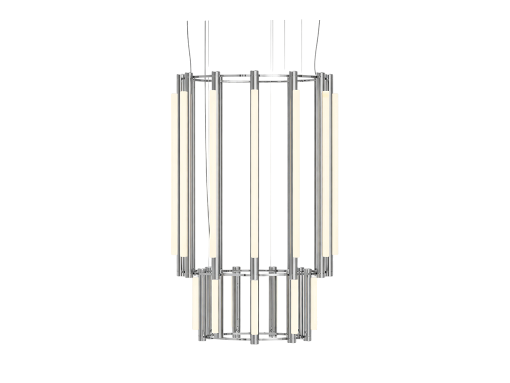 Pipeline Chandelier - Chrome