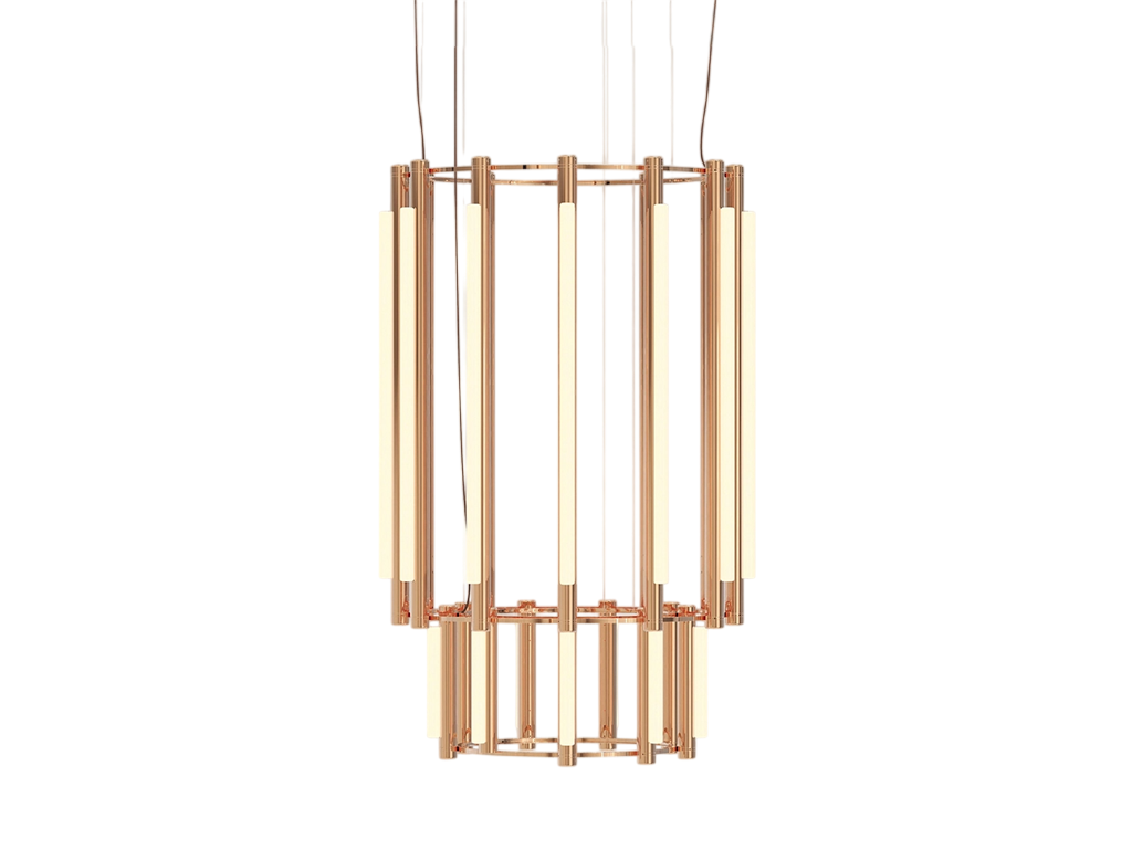 Pipeline Chandelier - Copper