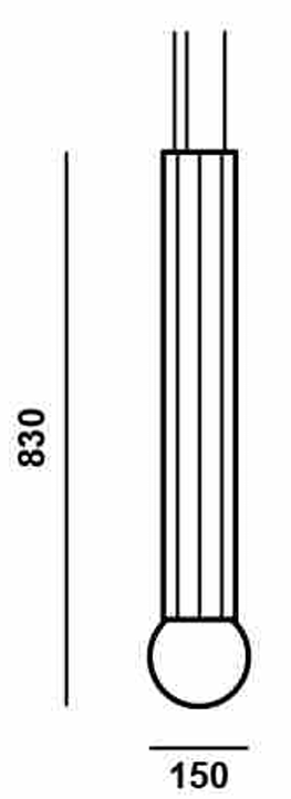 Product specifications for Transparent glass w/ Brush steel / Yellow zinc  w/ silver / No dim