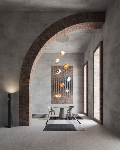Pebble Chandelier - Black Sandtex