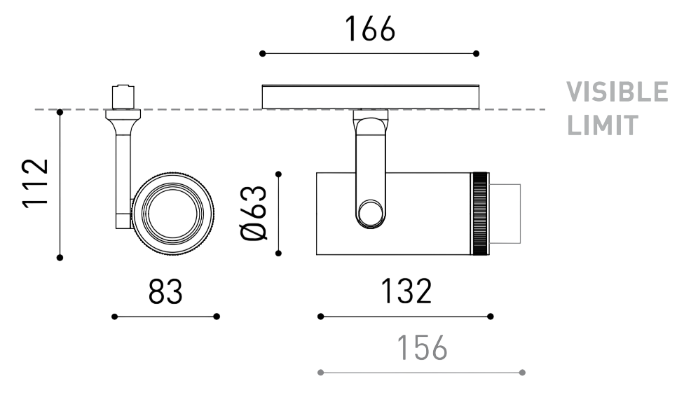 Product specifications for Textured Black / No Dim / 2700K