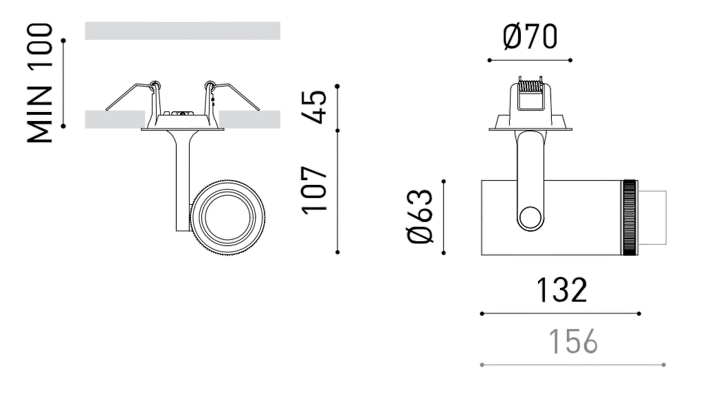 Product specifications for Textured Black / No Dim / 2700K