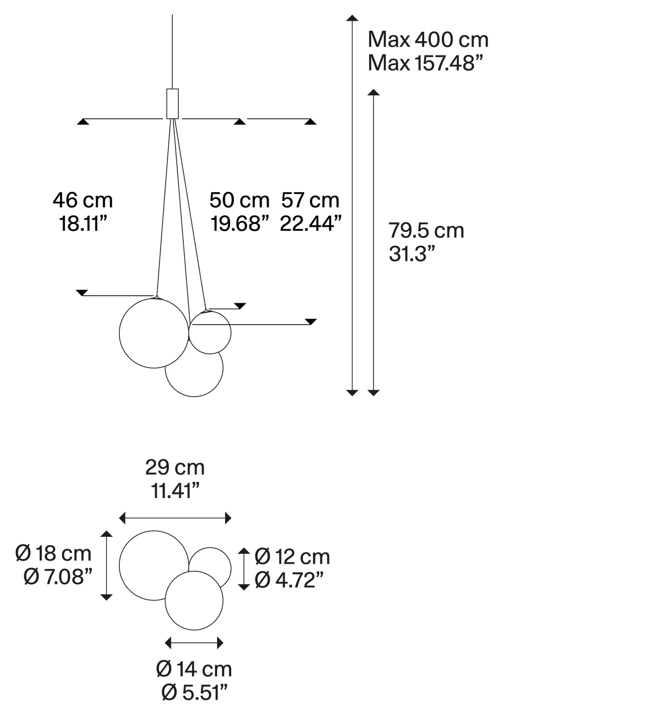 Product specifications for Clear / Chrome / 2700K
