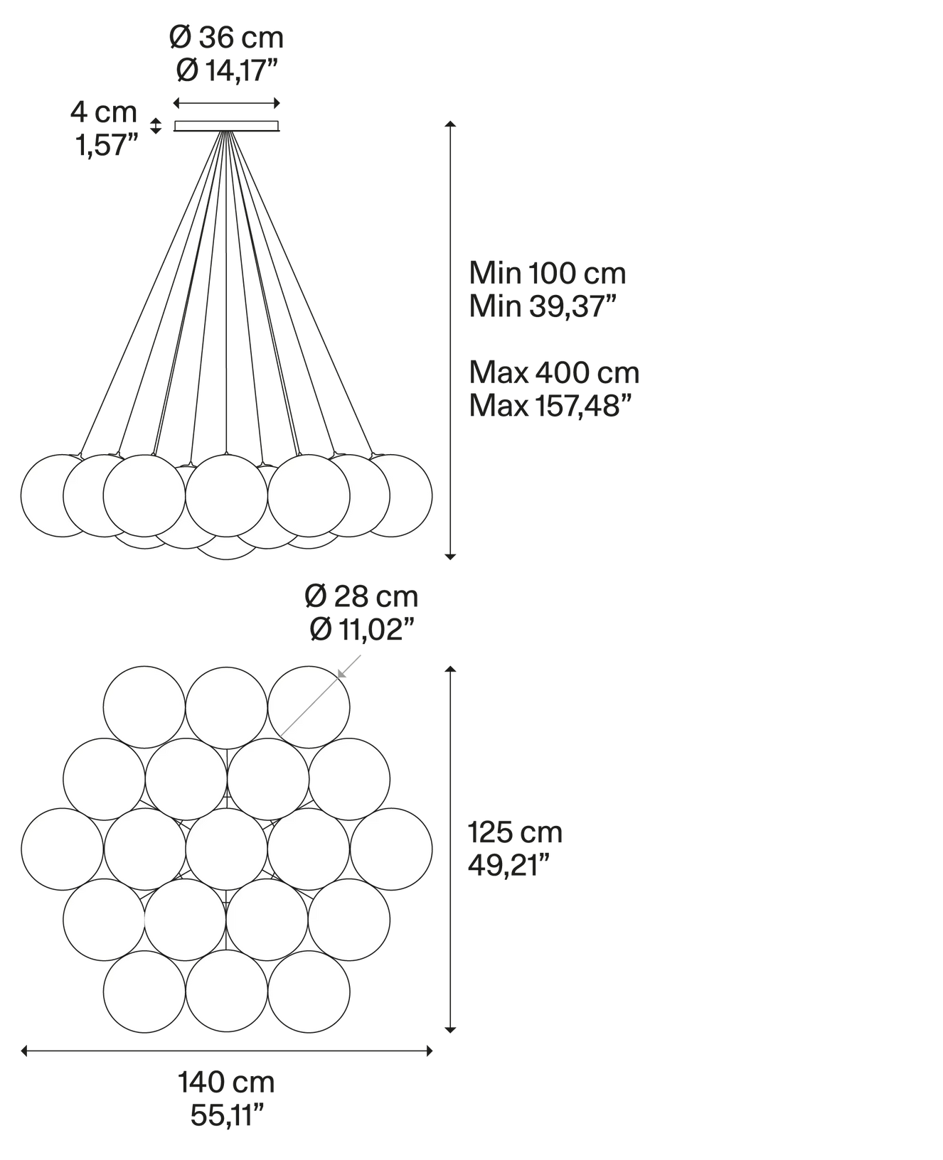 Product specifications for 2700K / Matte White w/ White / Clear