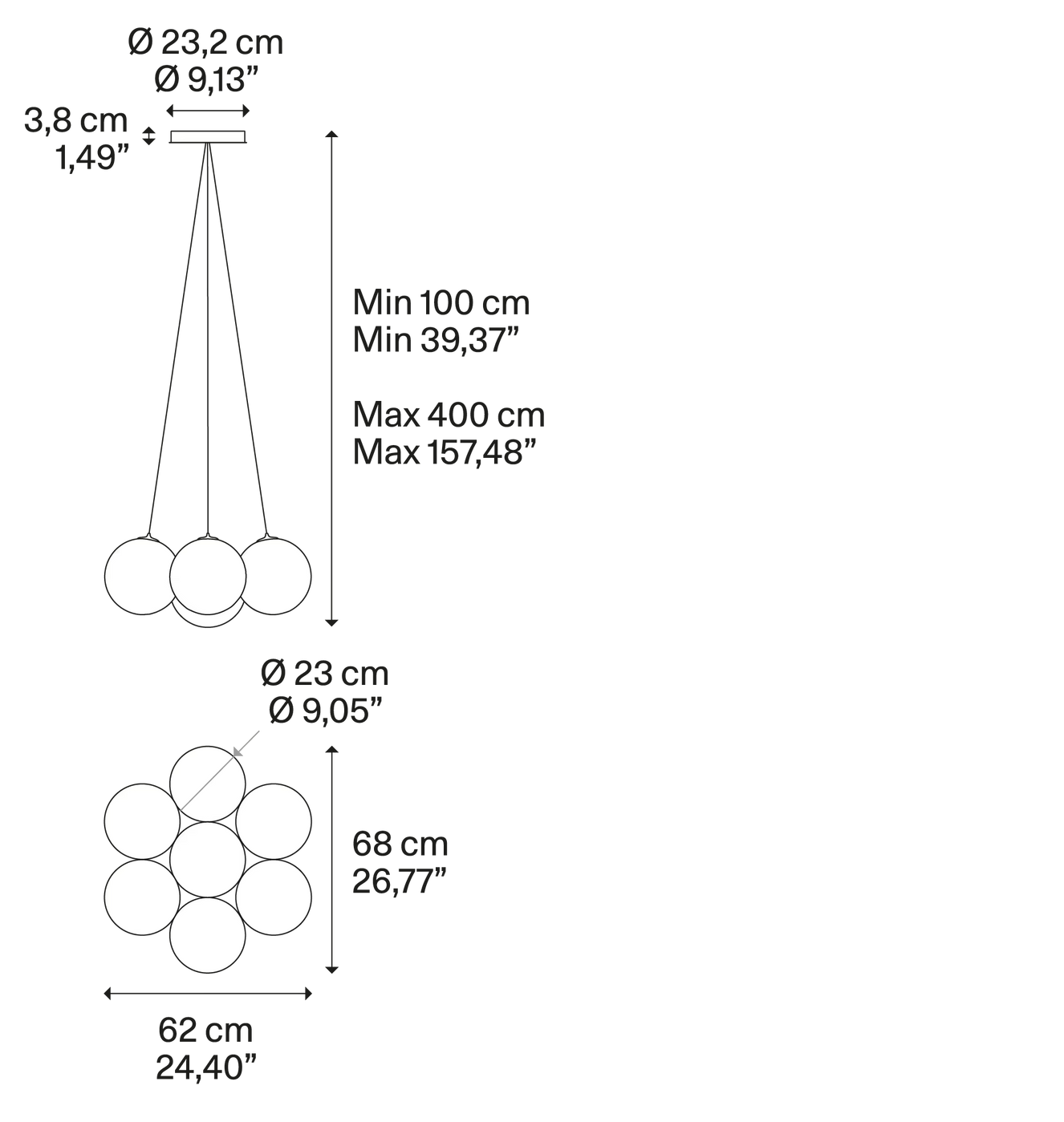 Product specifications for 2700K / Matte White w/ White / Clear