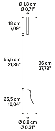 Product specifications for Matte Anthracite / 2200K / Pod