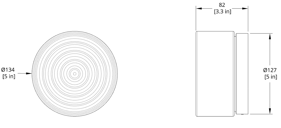 Product specifications for White Interior / Natural Anodized / DALI