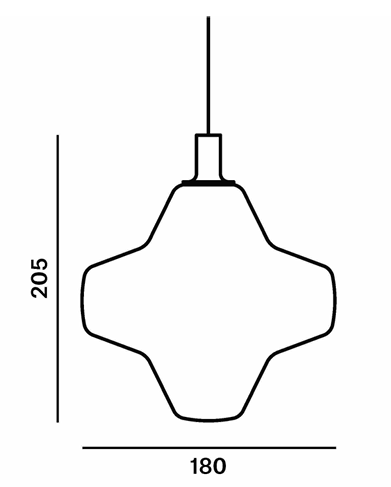 Product specifications for Opaline w/ Silver Anodized / Metal Black Matte w/ Silver / Without Ornaments w/ No Dim