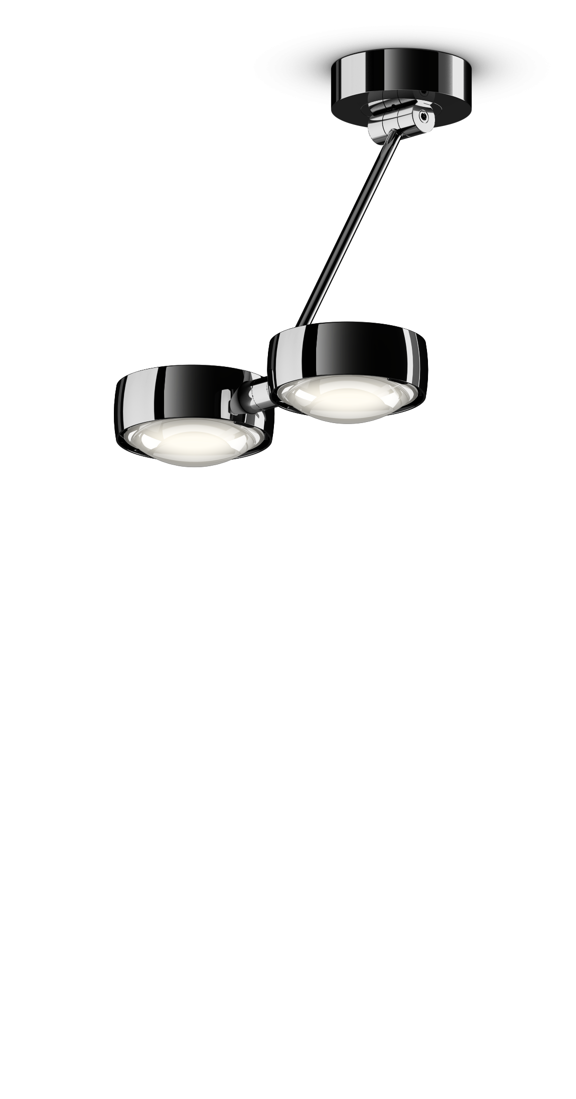 Sento Soffitto Doppio - Dark Chrome