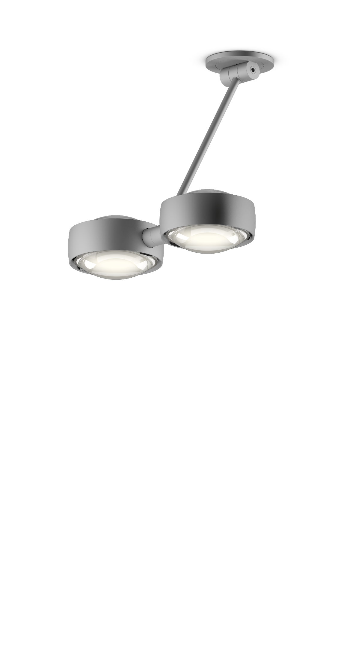 Sento Soffitto Doppio - Matt Chrome