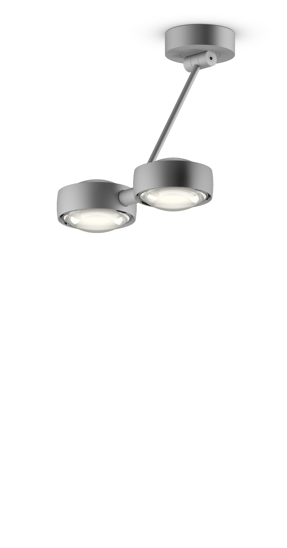 Sento Soffitto Doppio - Matt Chrome