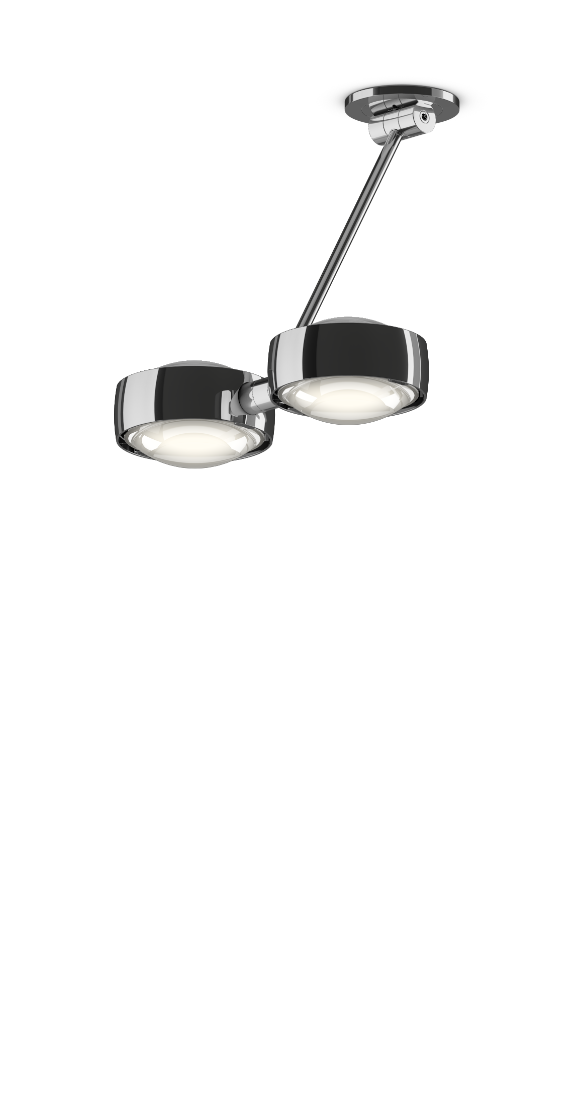 Sento Soffitto Doppio - Shiny Chrome