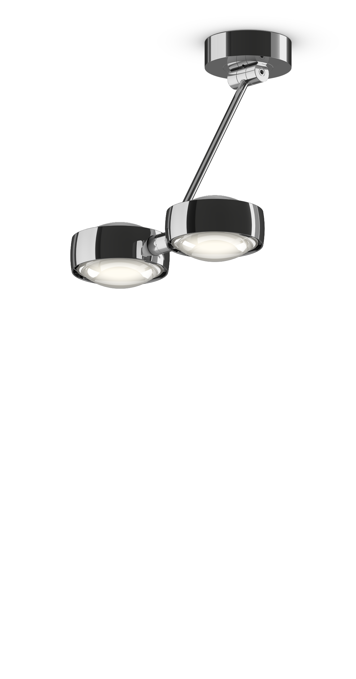 Sento Soffitto Doppio - Shiny Chrome