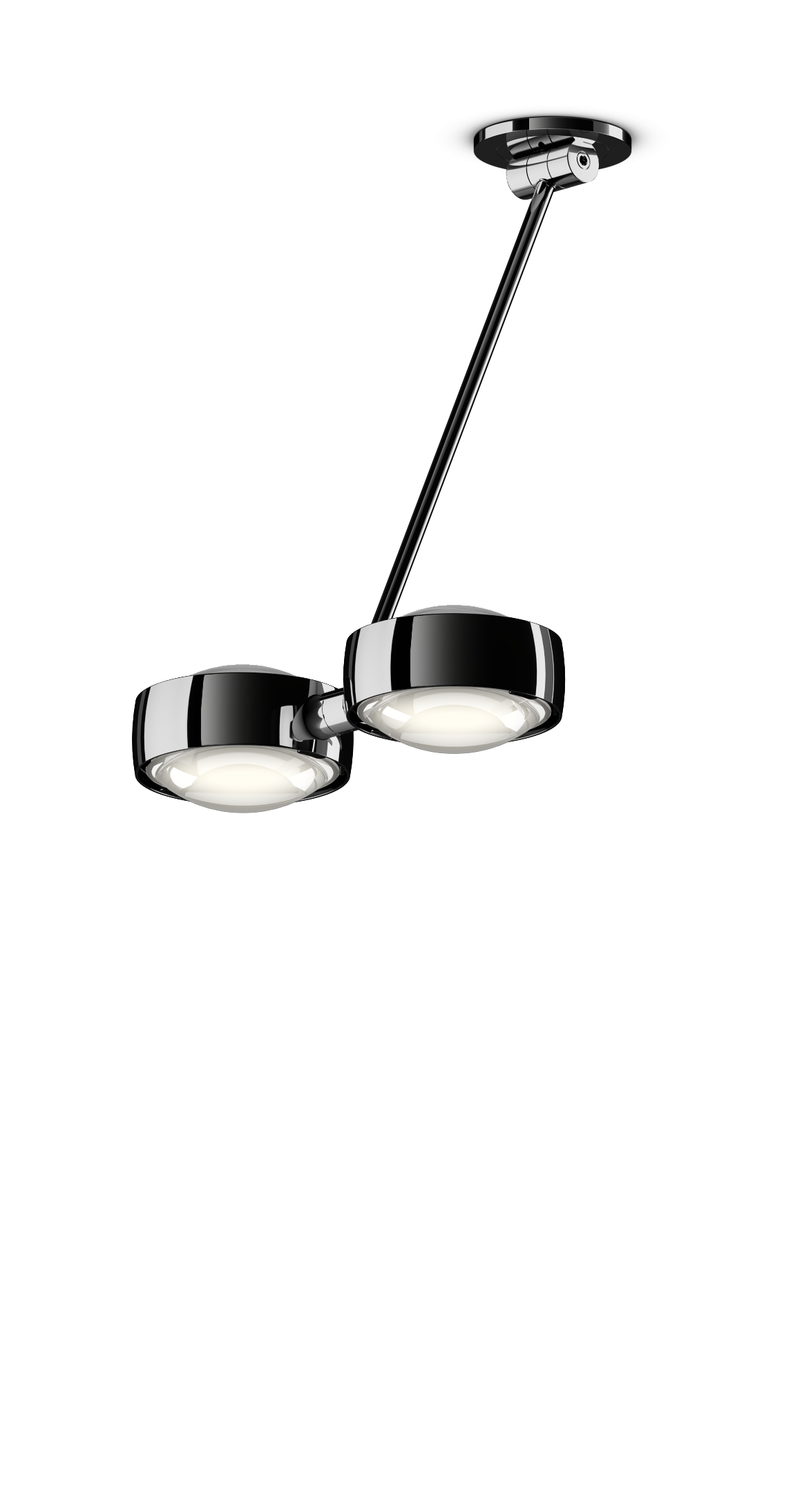 Sento Soffitto Doppio - Dark Chrome