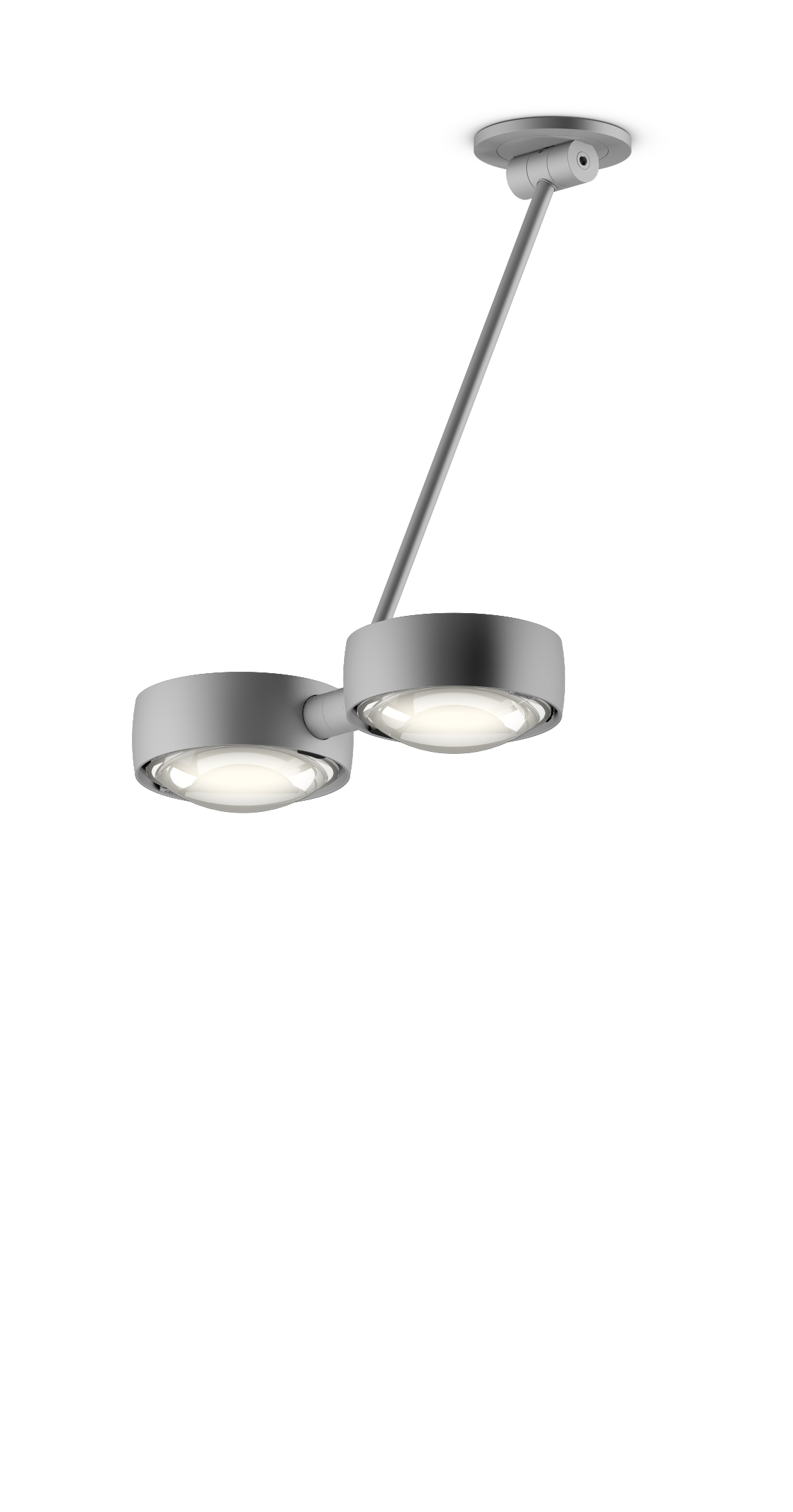Sento Soffitto Doppio - Matt Chrome