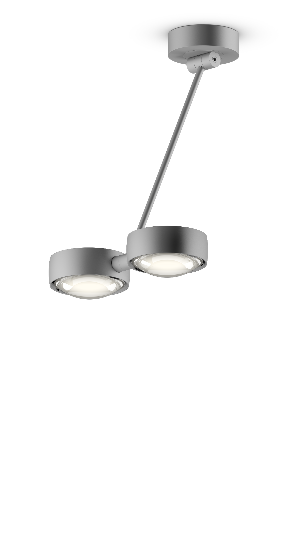 Sento Soffitto Doppio - Matt Chrome