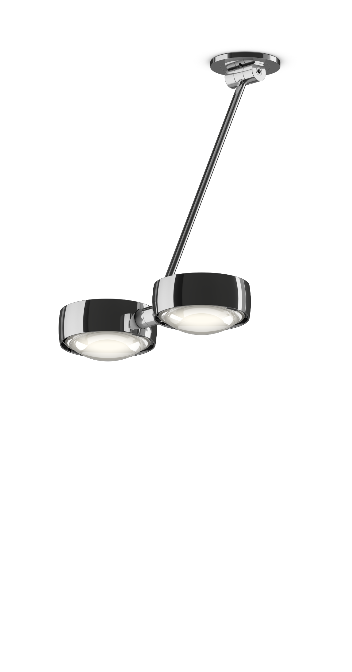 Sento Soffitto Doppio - Shiny Chrome
