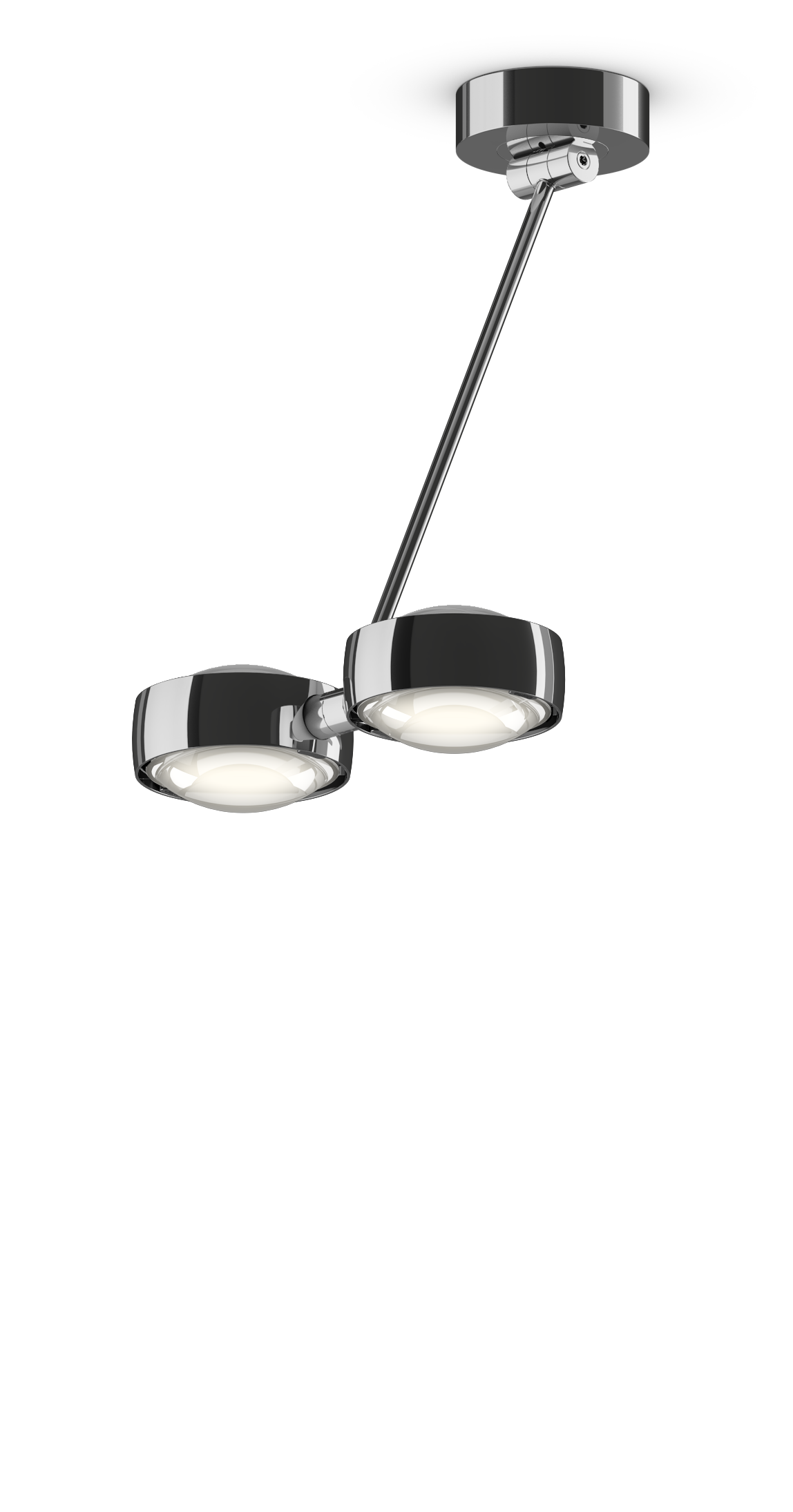 Sento Soffitto Doppio - Shiny Chrome