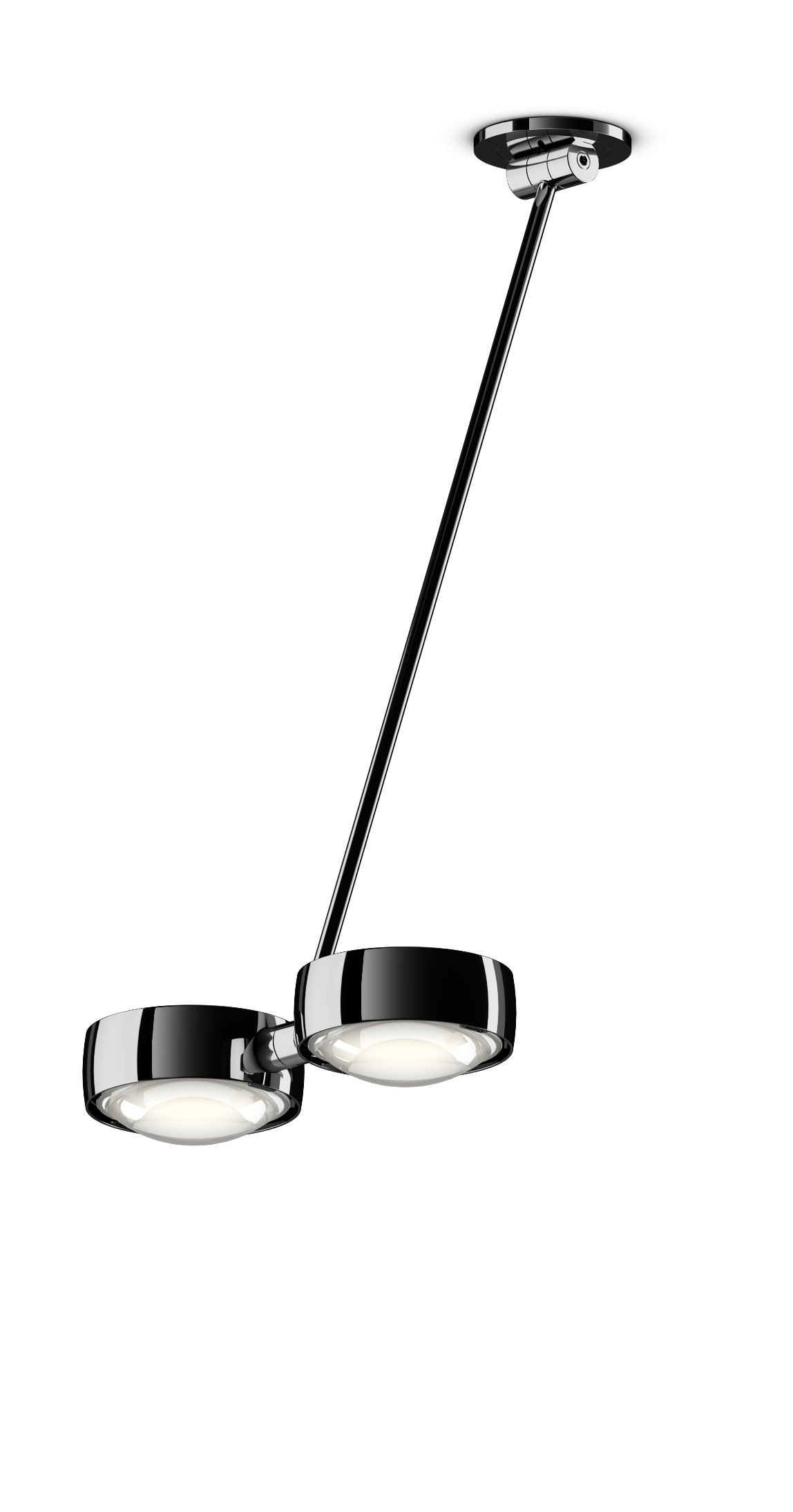 Sento Soffitto Doppio - Dark Chrome
