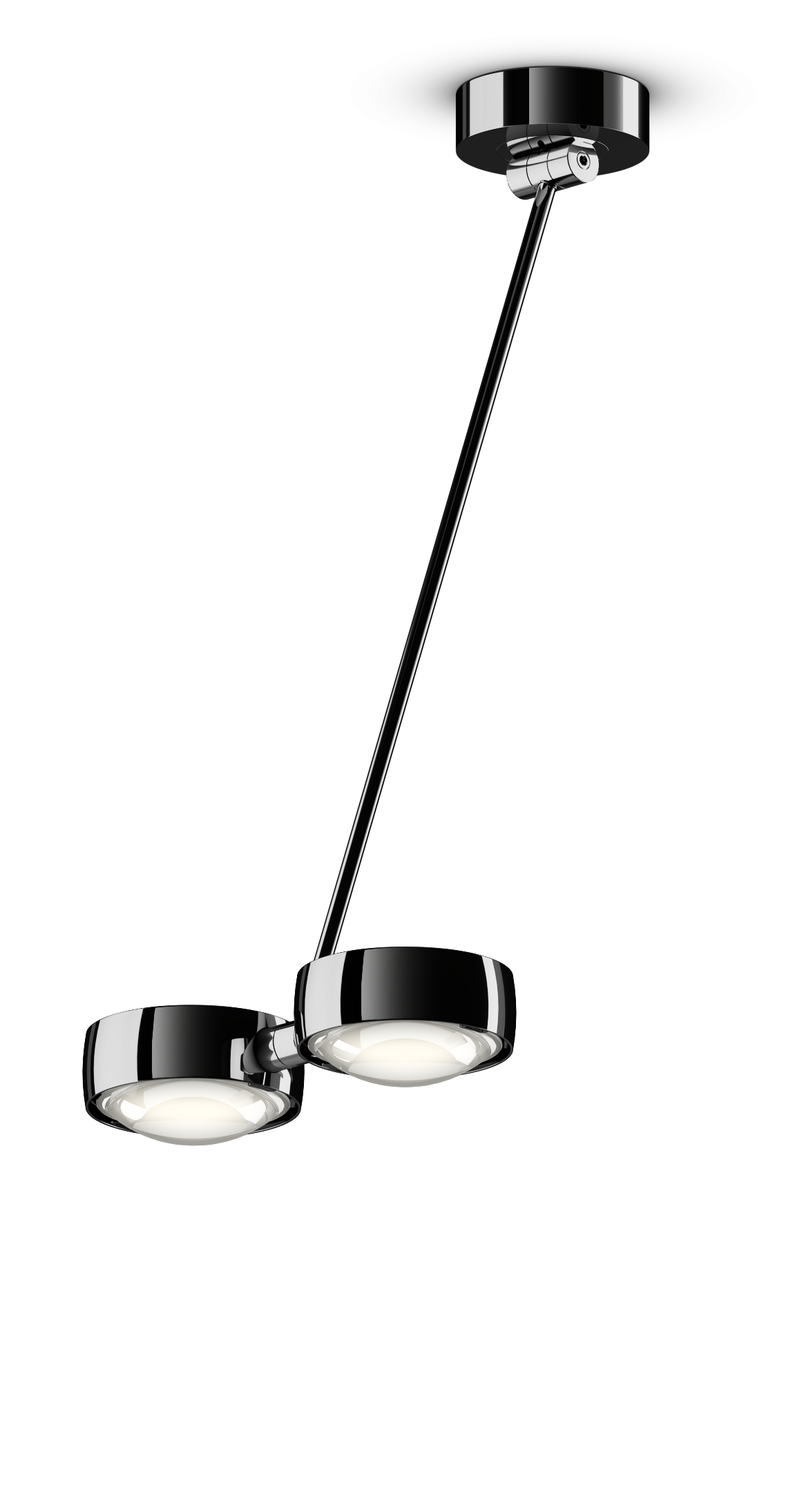 Sento Soffitto Doppio - Dark Chrome