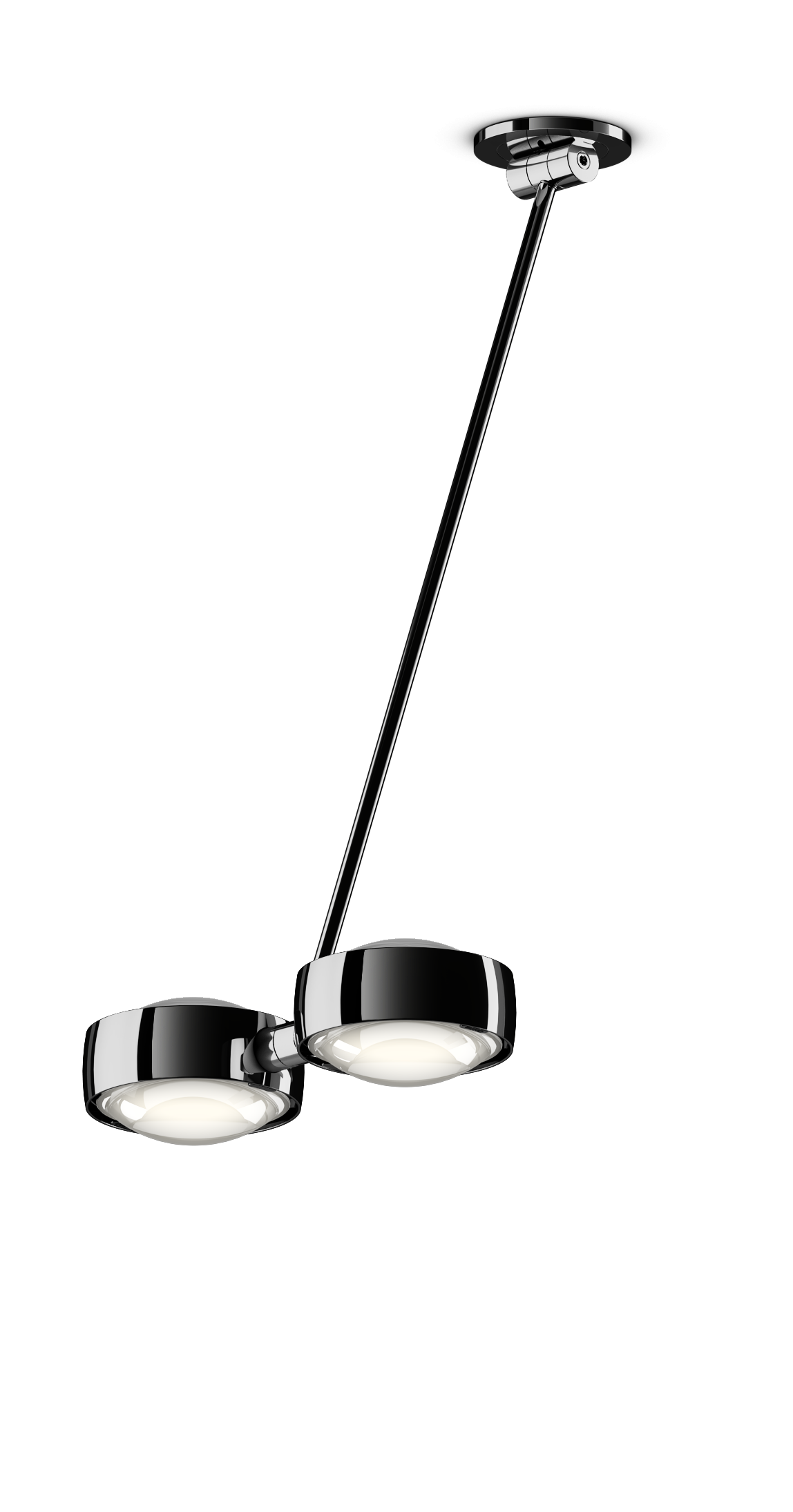 Sento Soffitto Doppio - Dark Chrome