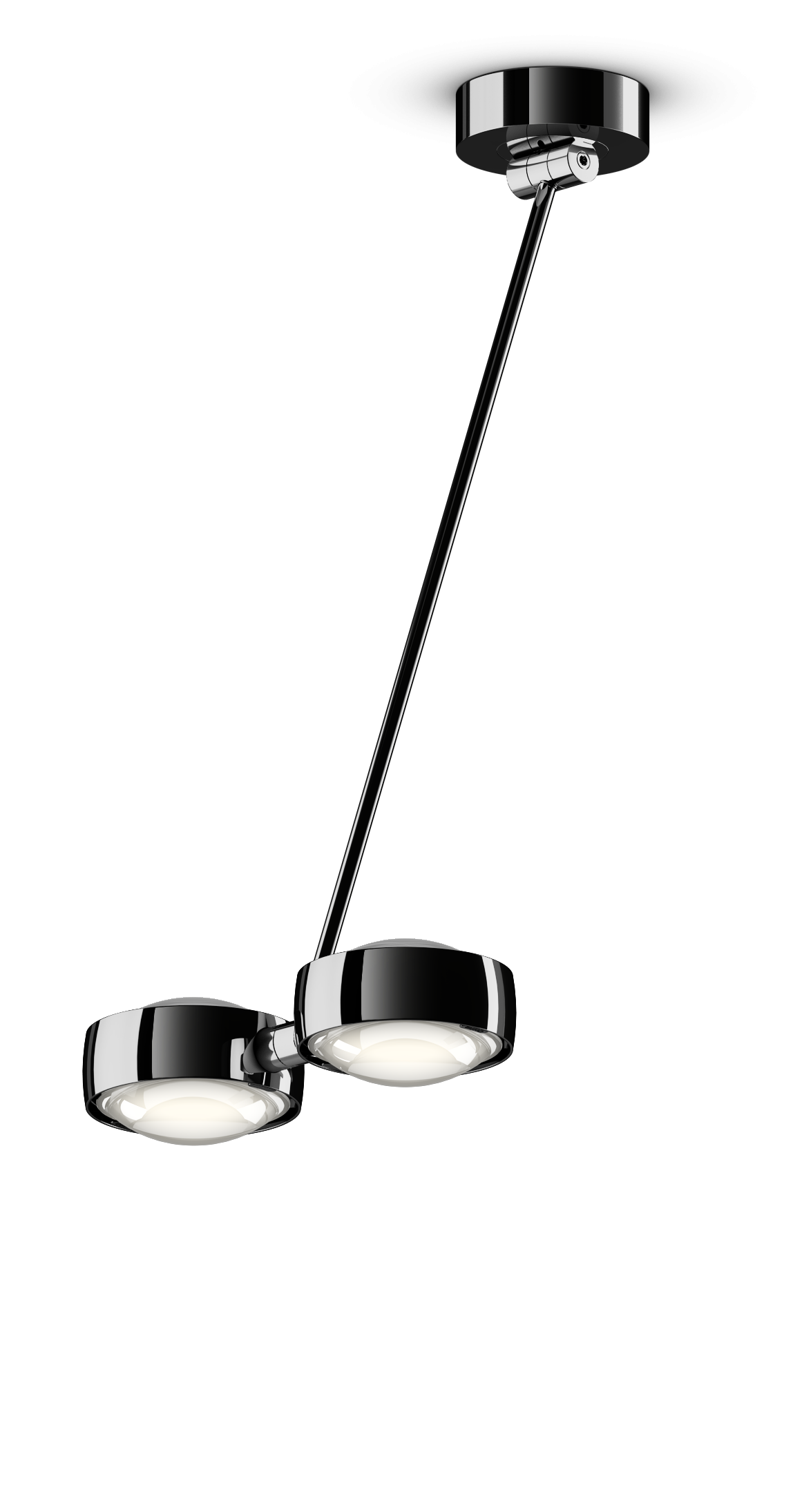 Sento Soffitto Doppio - Dark Chrome