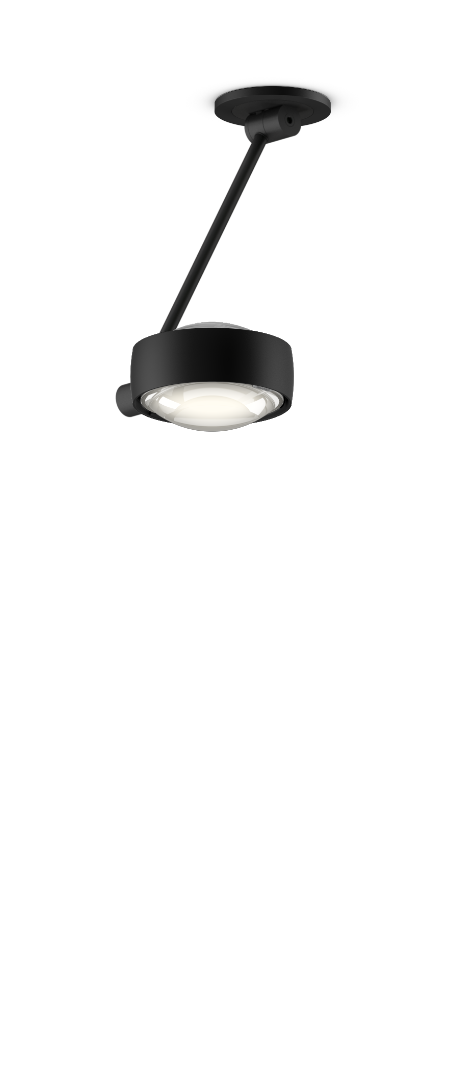 Sento Soffitto Singolo - Matt Black
