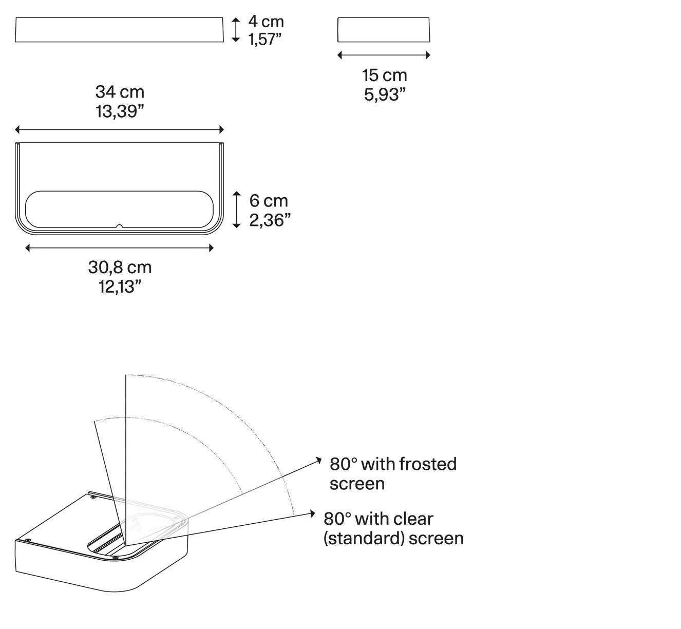 Product specifications for Large / Matte White / 2700K