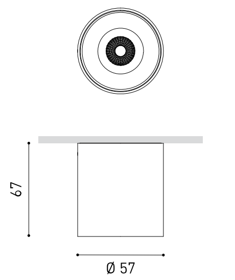 Product specifications for Textured Black / 23° Spot / 2700K