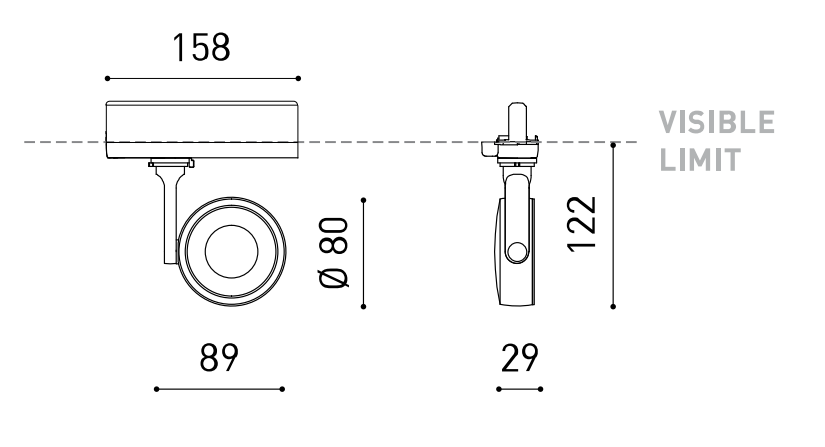 Product specifications for Textured Black / 1 w/ 19° / 2700K