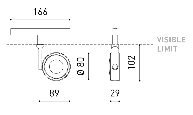 Product specifications for Textured Black / 19° / 2700K