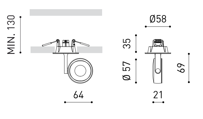 Product specifications for Textured Black / 17° / No Dim w/ 2700K