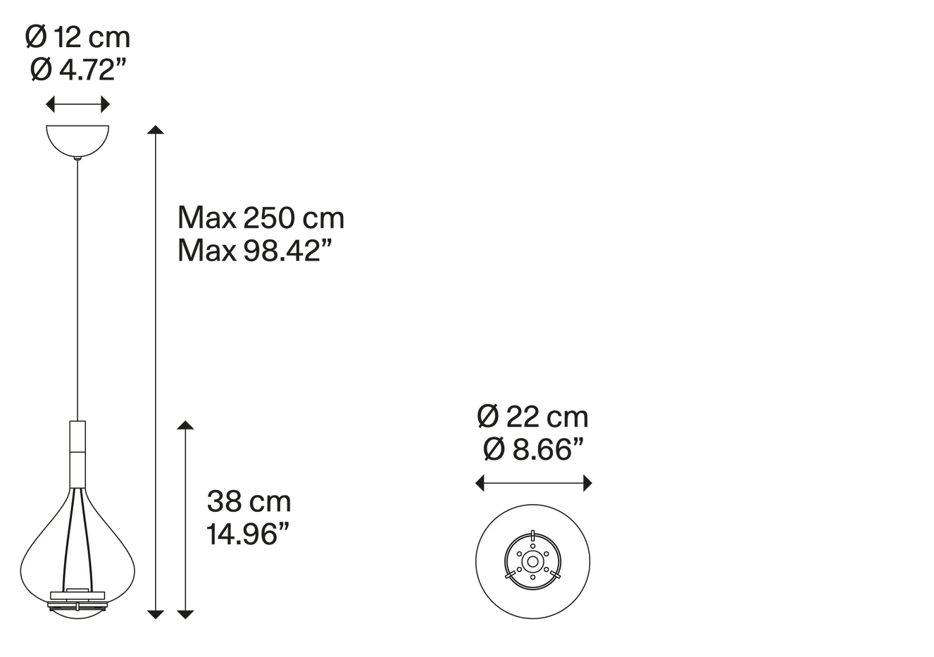 Product specifications for Medium / Clear / 2700K