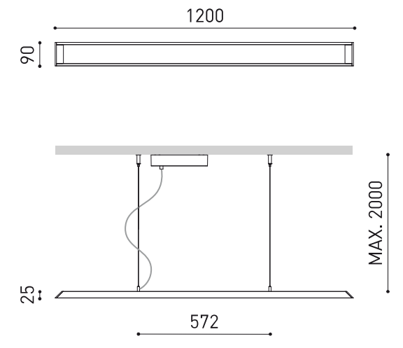 Product specifications for Textured Black / No Dim / 3000K