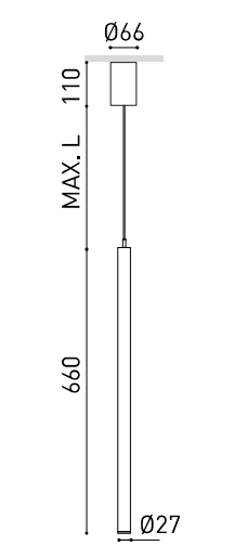 Product specifications for Textured Black / 2M Spot (18°) / DALI w/ 2700K
