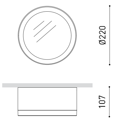Product specifications for TOP 48V 20º / Textured black / 2700K