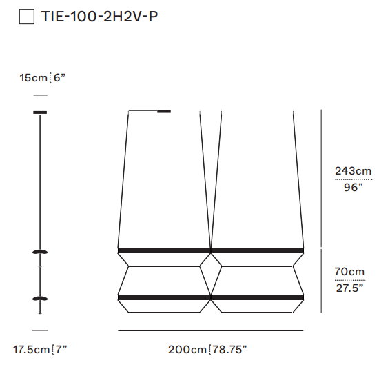 Product specifications for Sapphire / 100 w/ 2H2V / Phase w/ 2700K