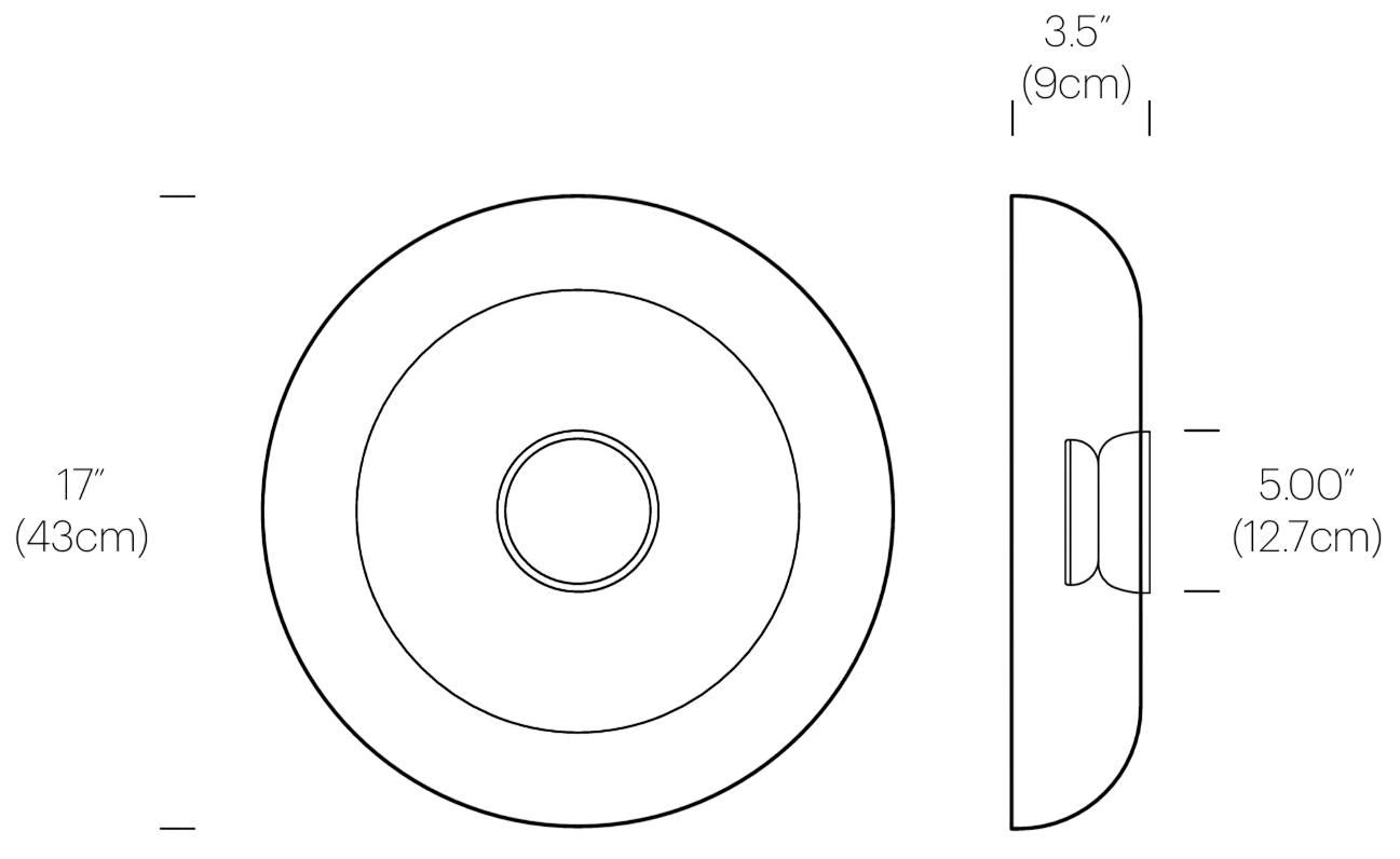 Product specifications for D (43 cm) / Matte Black / Matte Black