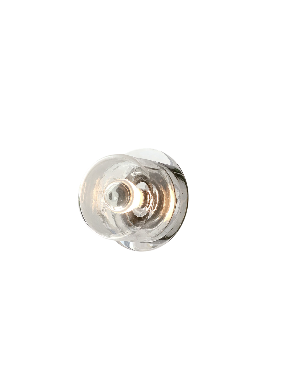 Chrome-colored metal wall-lamp fixture on a white background