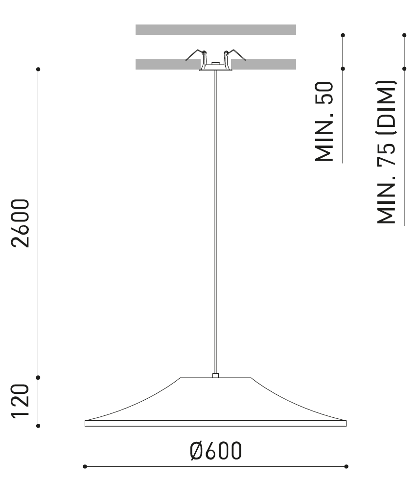 Product specifications for 600 / Flat / No Dim