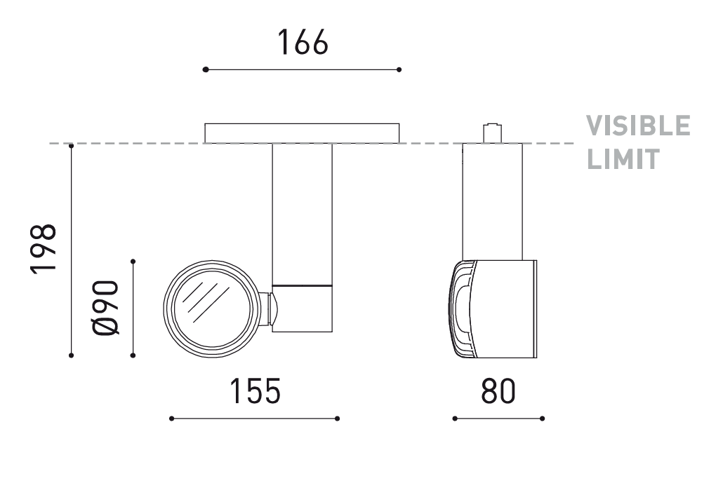 Product specifications for Textured Black / 1 / 2700K w/ 16°