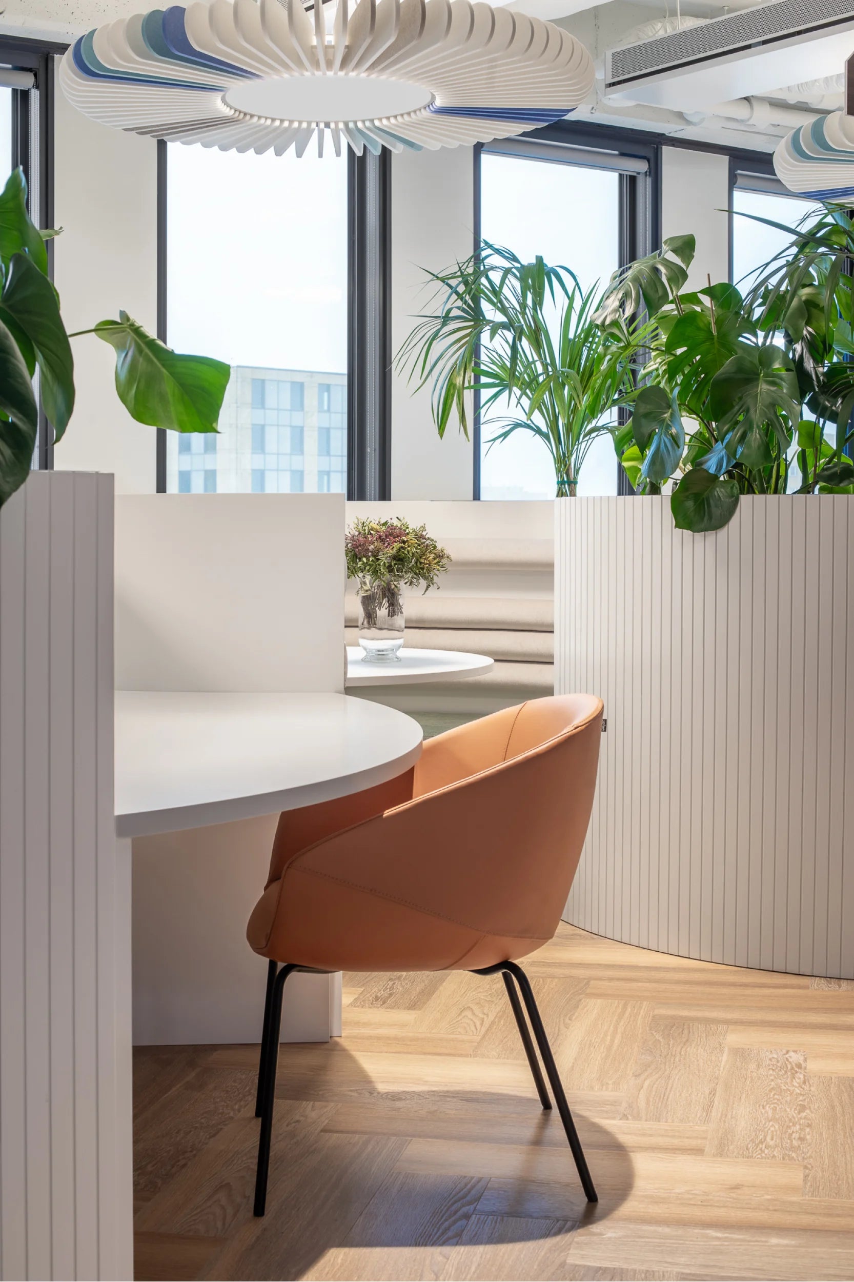 Flexxica Sol acoustic felt pendant light detail